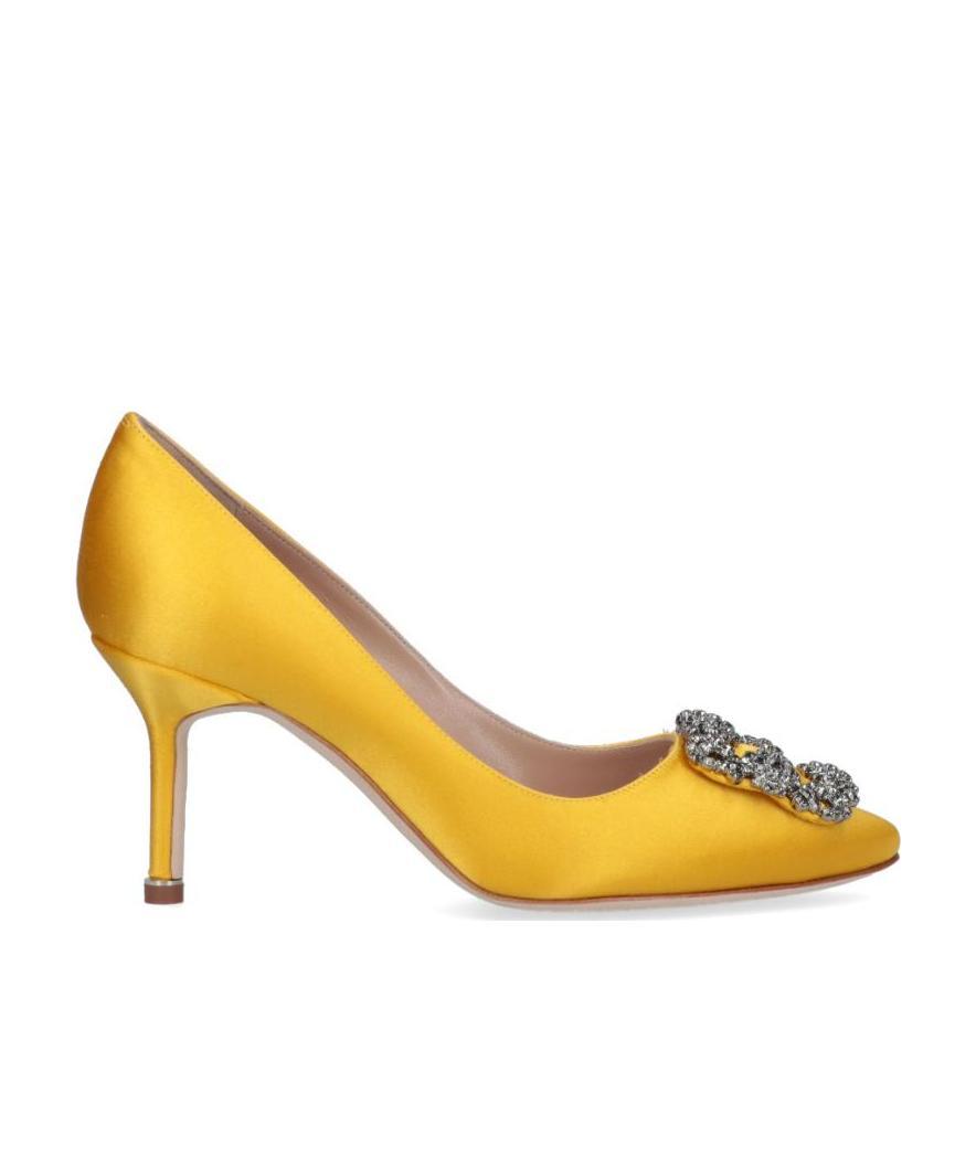 MANOLO BLAHNIK LOGO HIGH HEELS