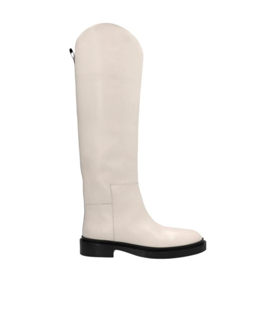 Jil Sander Woman Boot Cream Size 6.5 Leather In Nude