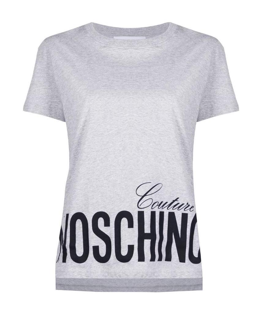 Moschino Logo Printed T-shirt In White