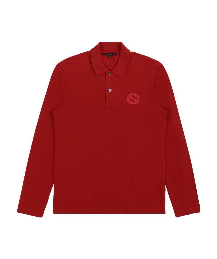 Gucci Logo Polo Shirt In Red