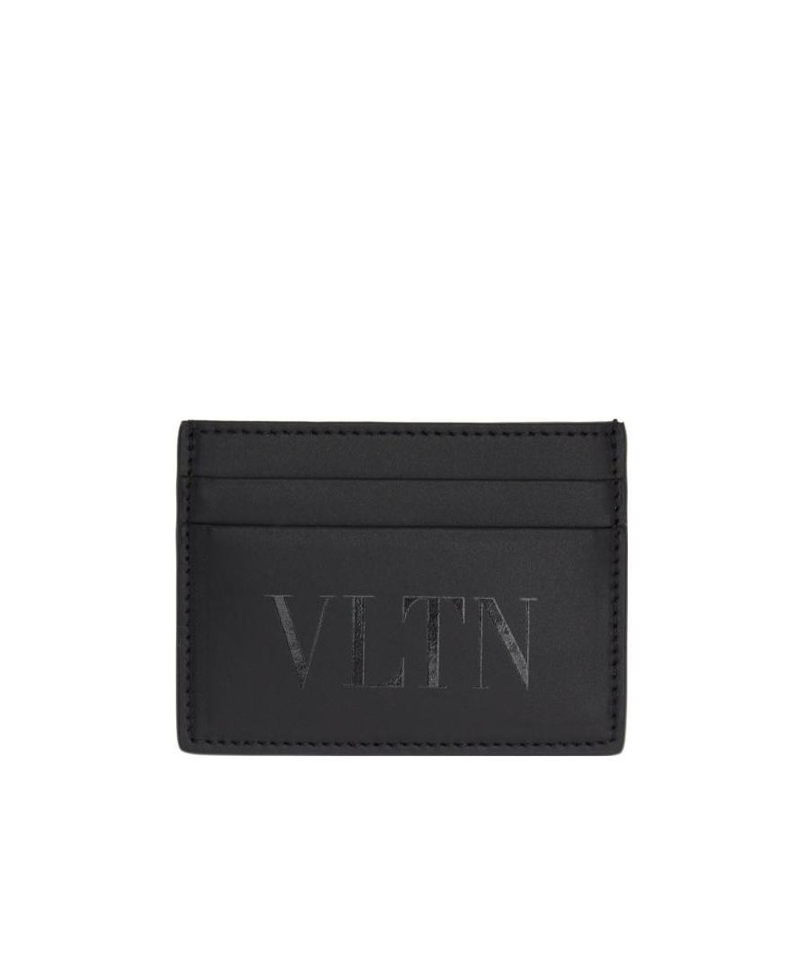 Valentino Logo Stamp Card Package In Black
