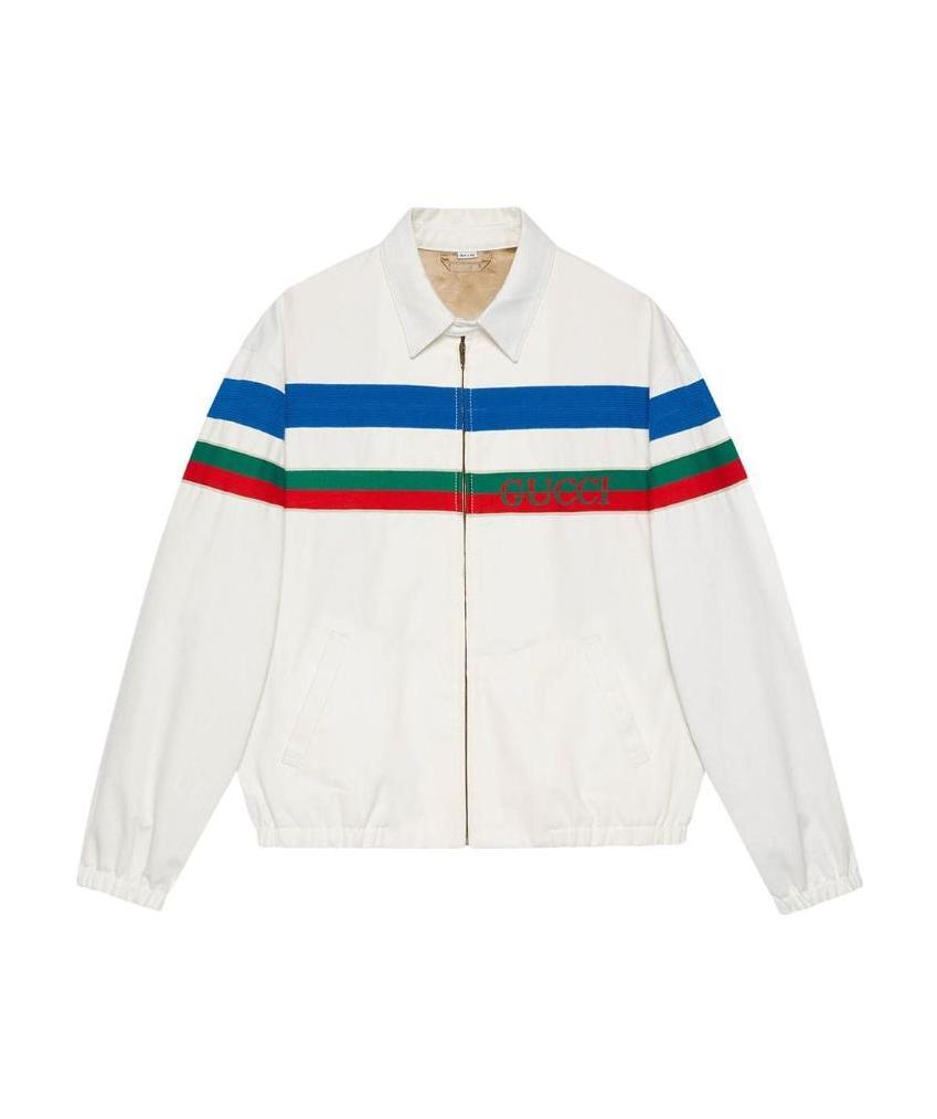 GUCCI STRIPE-DETAIL JACKET 