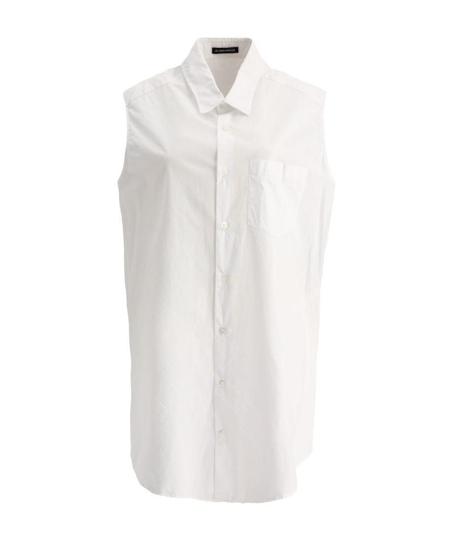 Ann Demeulemeester Lapel Shirt In White
