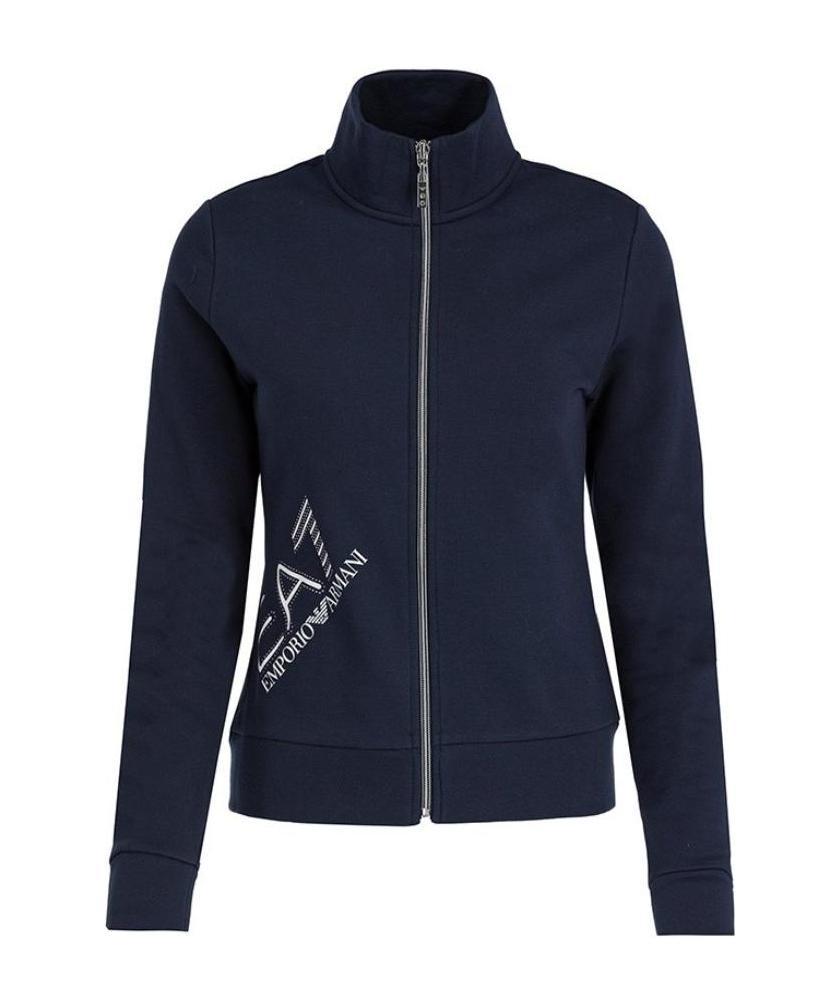 Ea7 Navy Blue Sports Suit In Black