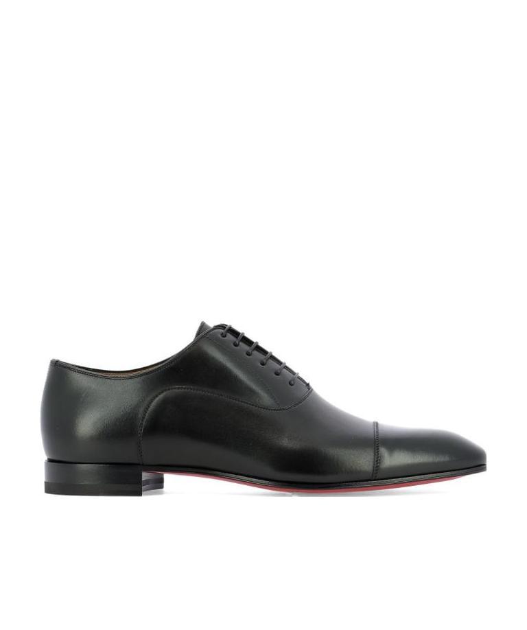 Christian Louboutin Seriox Cap-toe Leather Oxford Shoes In Black