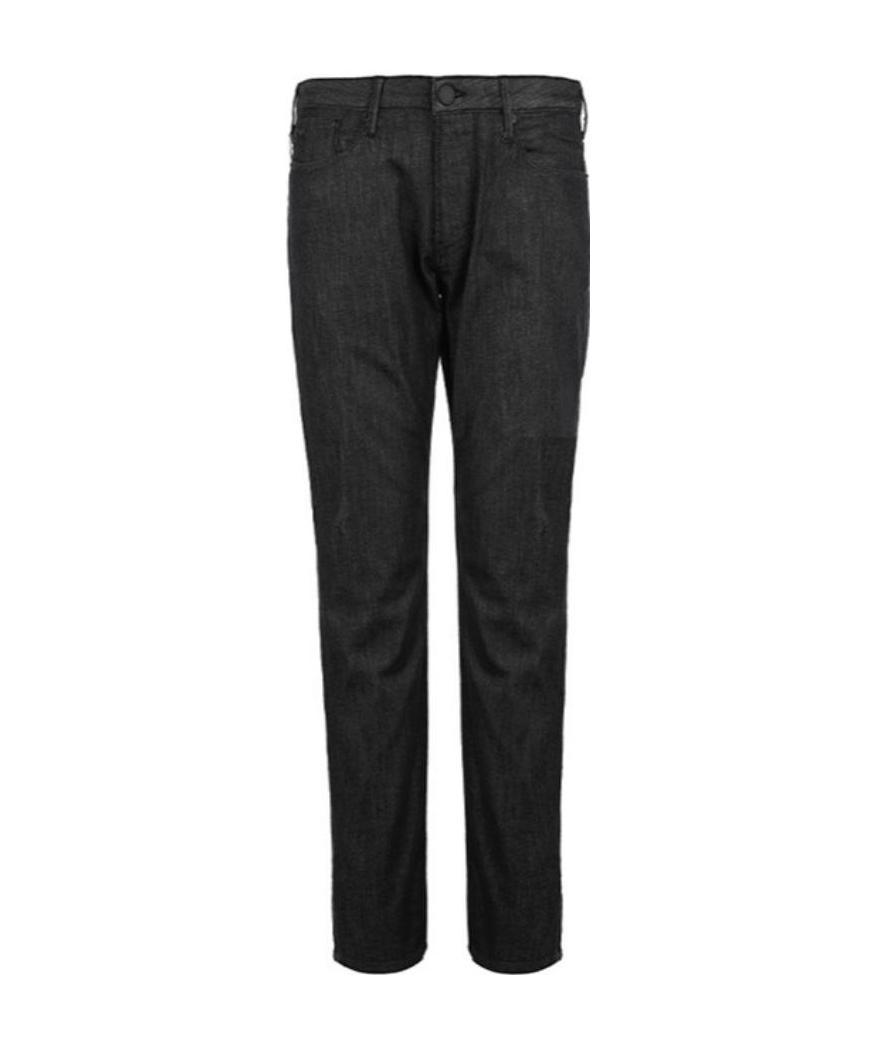Emporio Armani Slim-cut Jeans In Black