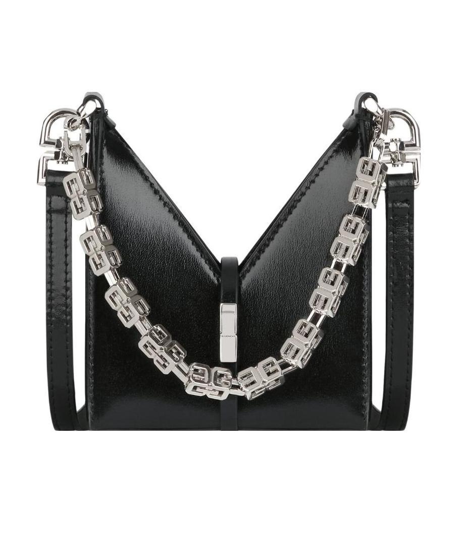 Givenchy Mini 4g Cut-out Crossbody Bag In Black