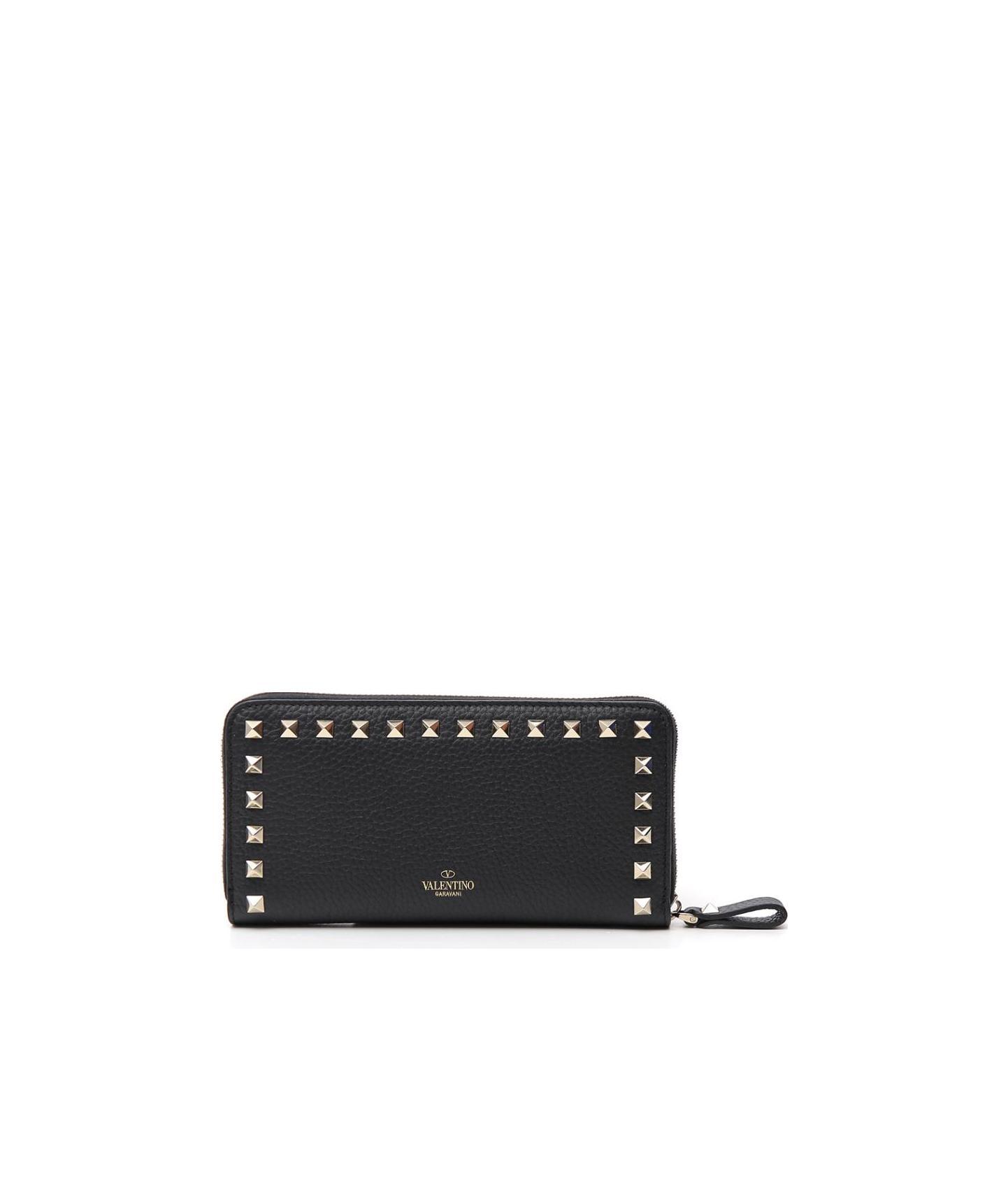 Valentino Garavani Wallet Rockstud Women Leather Black