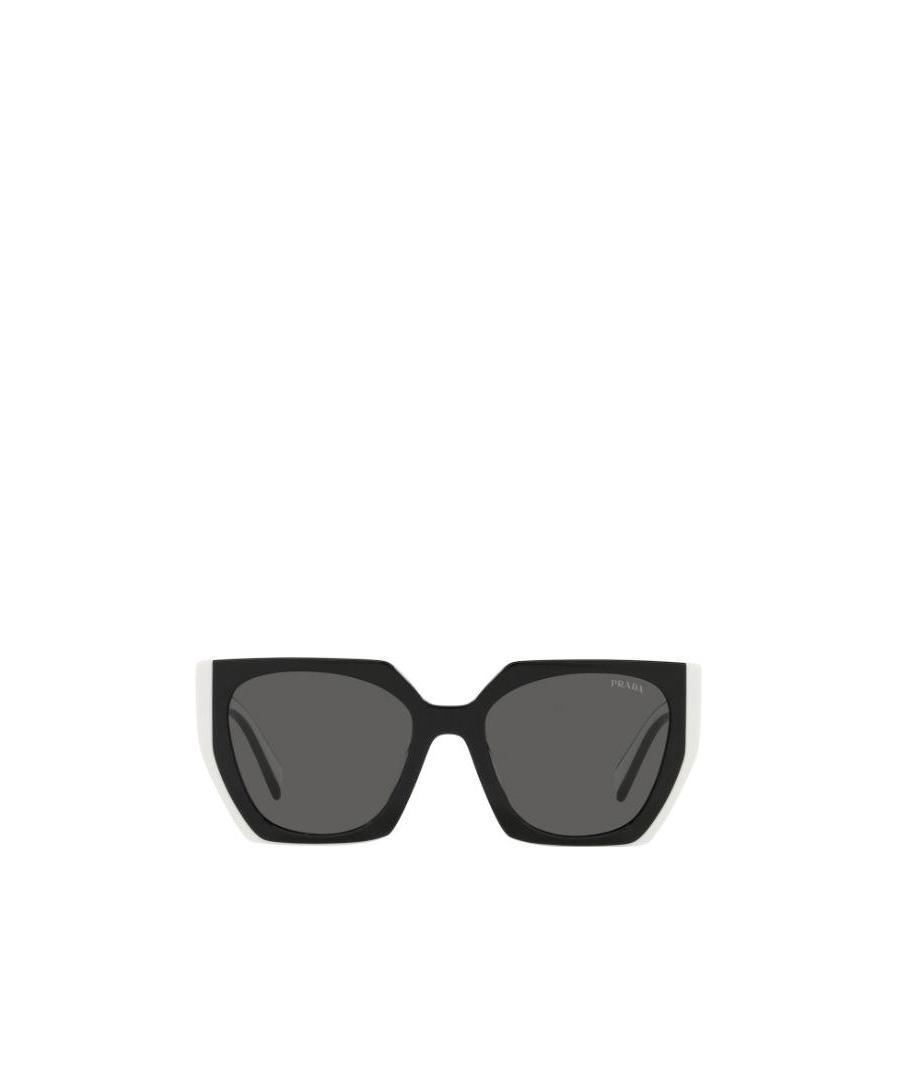 Prada Womens Black Pr 15ws Cat-eye Frame Acetate Sunglasses In Gray