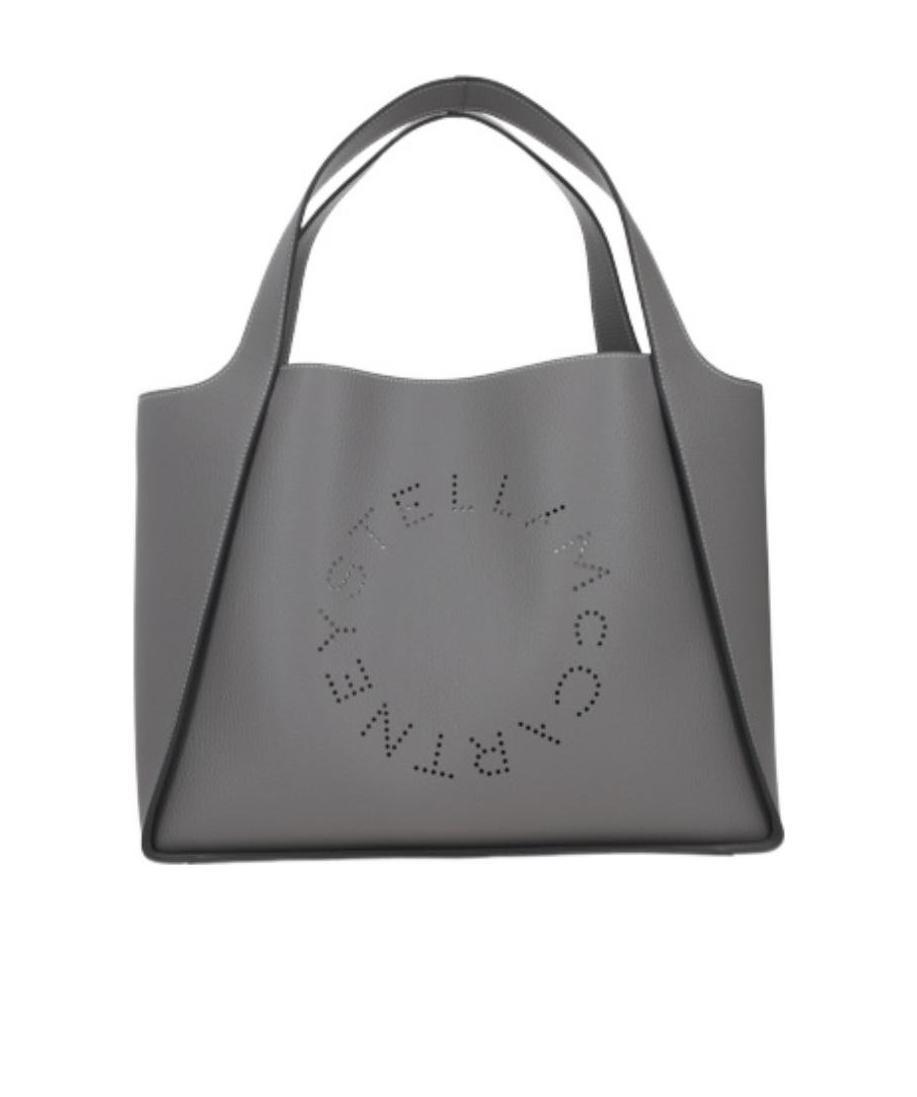 Stella Mccartney Stella Logo Top Handle Bag In Gray
