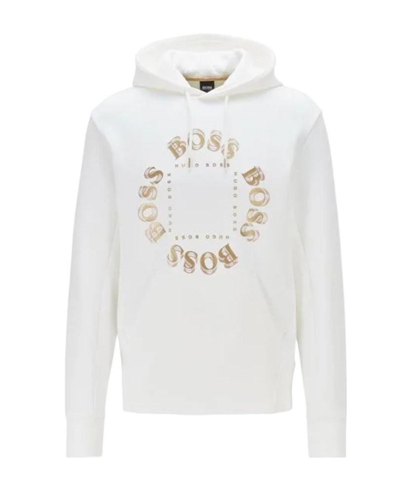 HUGO BOSS LOGO HOODED SWEATER