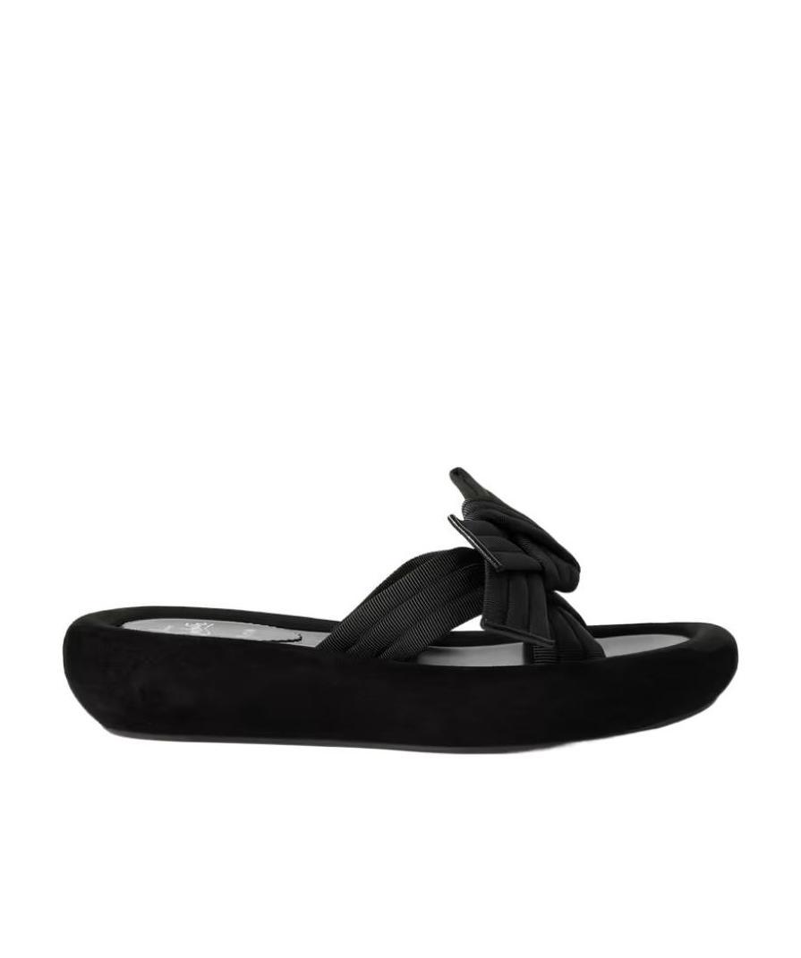 Christian Louboutin Matriciasummer Satin Thick-soled Slippers In Black