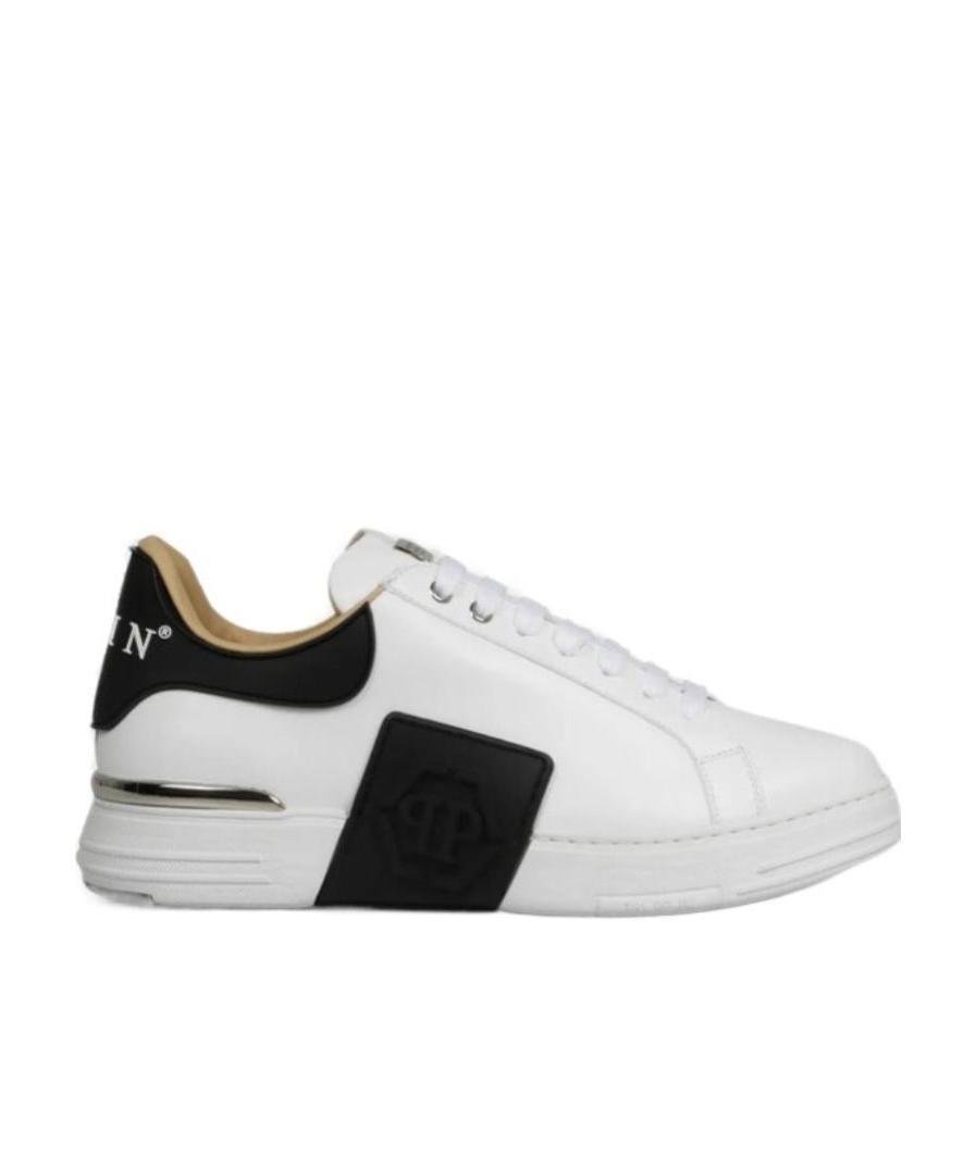 Shop Philipp Plein Lo-top Hexagon Sneakers In White