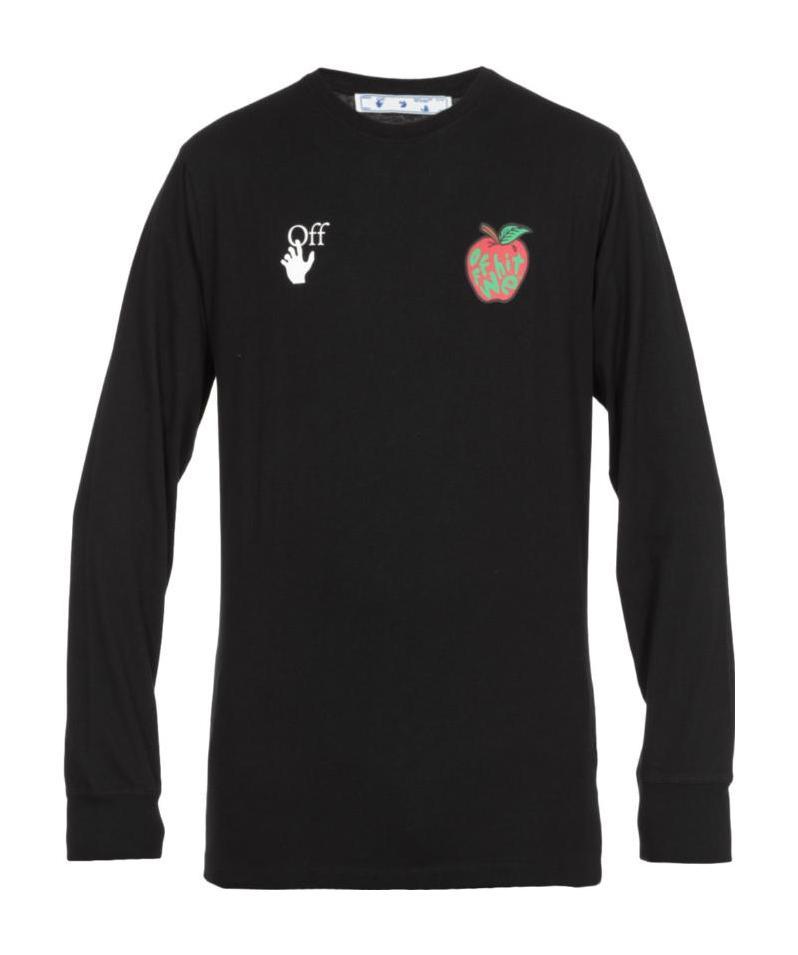 Off-white Open-necked Black Shirt In Black