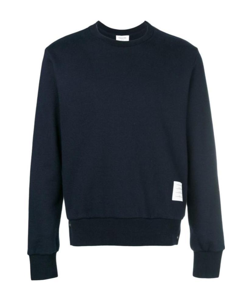 Shop Thom Browne Rear Rwb Stripe Sweatshirt In Black