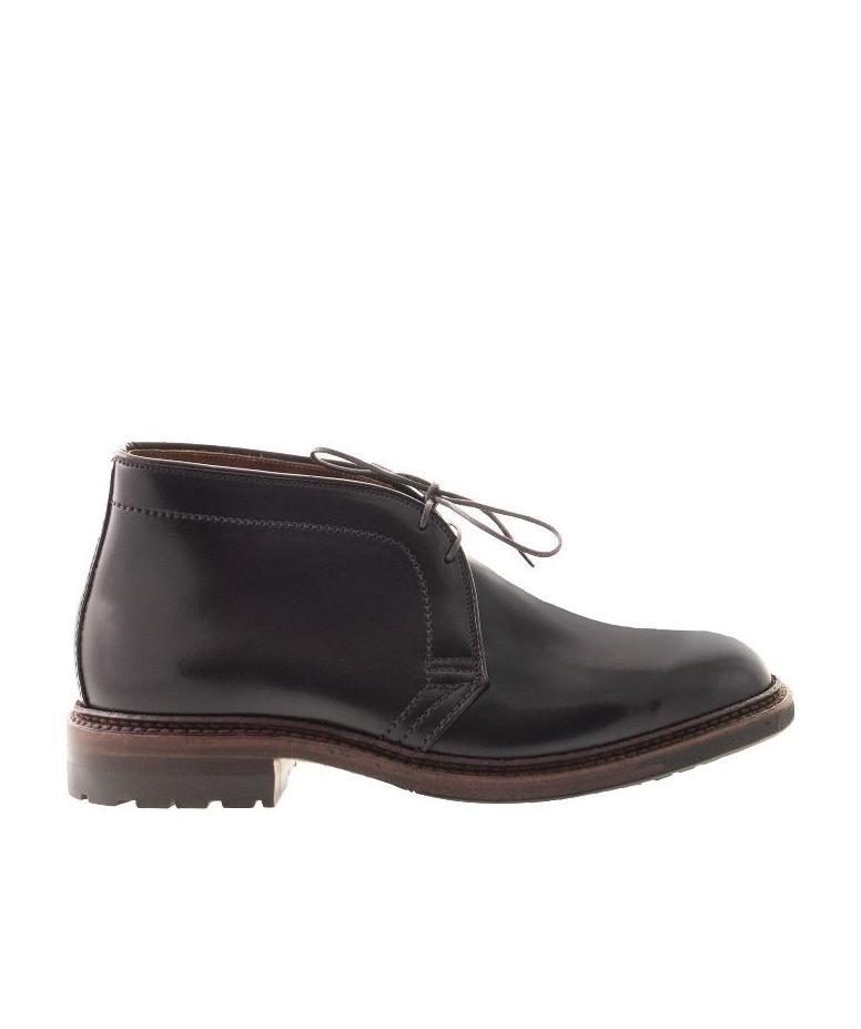 Alden Shoe Company Black Laced Boots In Black