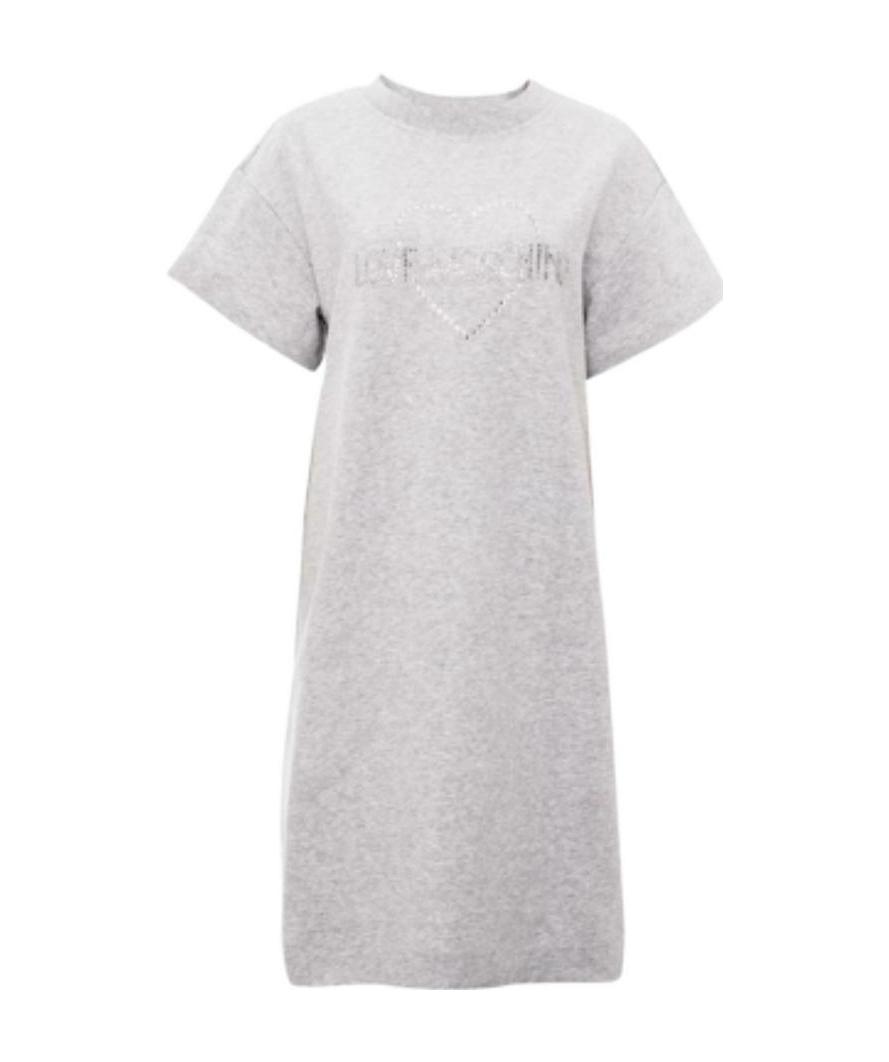 Moschino Printed Dress In White