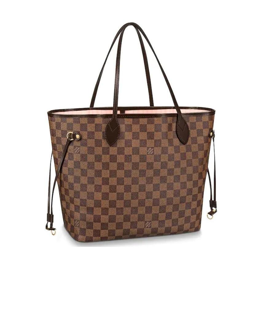 Pre-owned Louis Vuitton Neverfull Medium Handbag In Brown