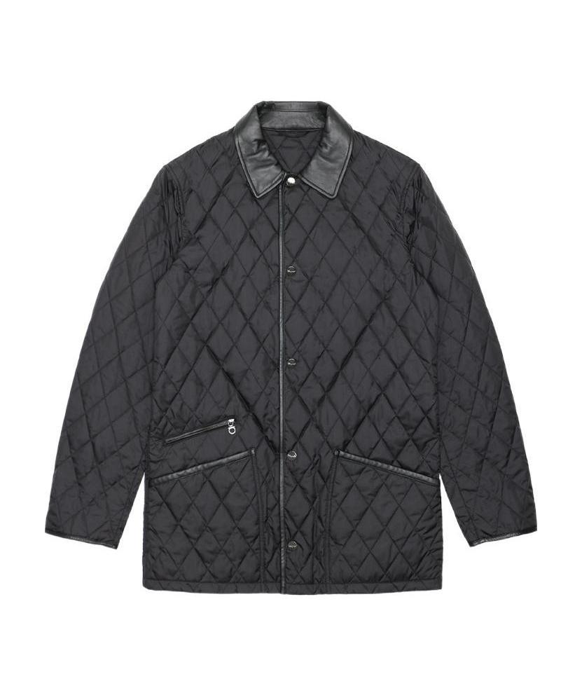 Ferragamo Quilted Casual Jacket In Black