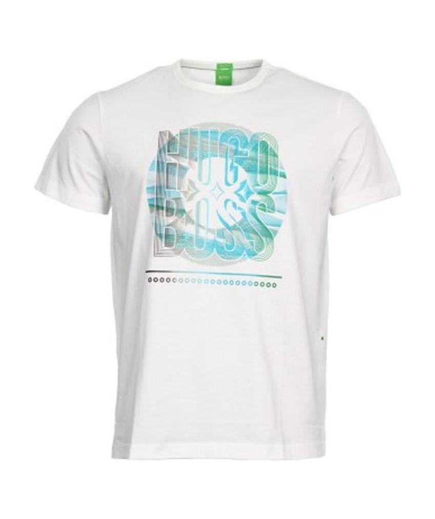 Hugo Boss Logo Details T-shirt In White