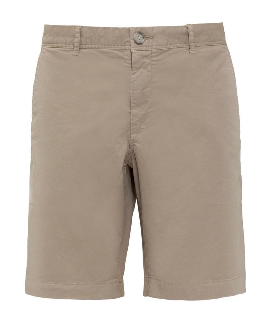 Woolrich Mid-rise Bermuda Shorts In Nude