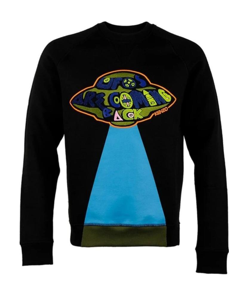 KENZO LOGO EMBROIDERED SWEATER