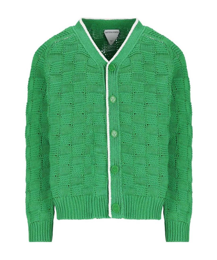 BOTTEGA VENETA INTRECCIATO KNITTED CARDIGAN