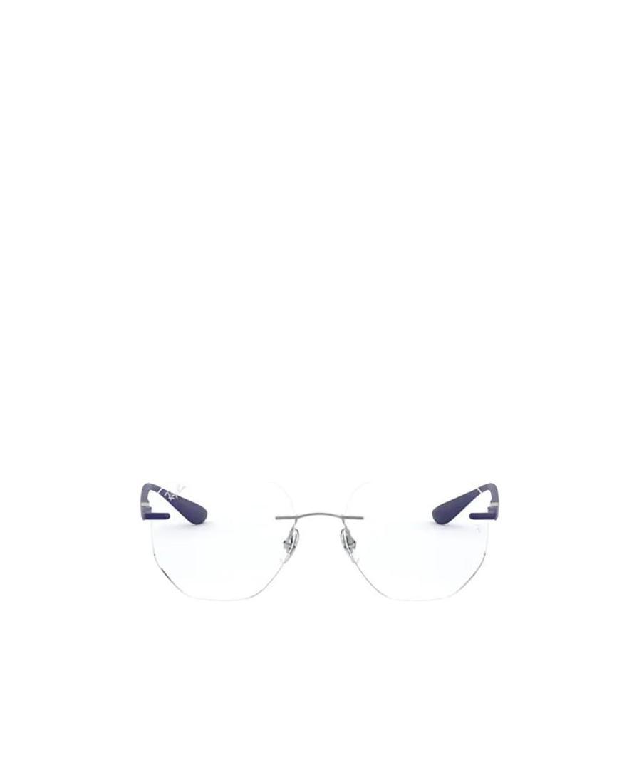 Ray Ban Ray-ban Geometric Rimless Glasses In White
