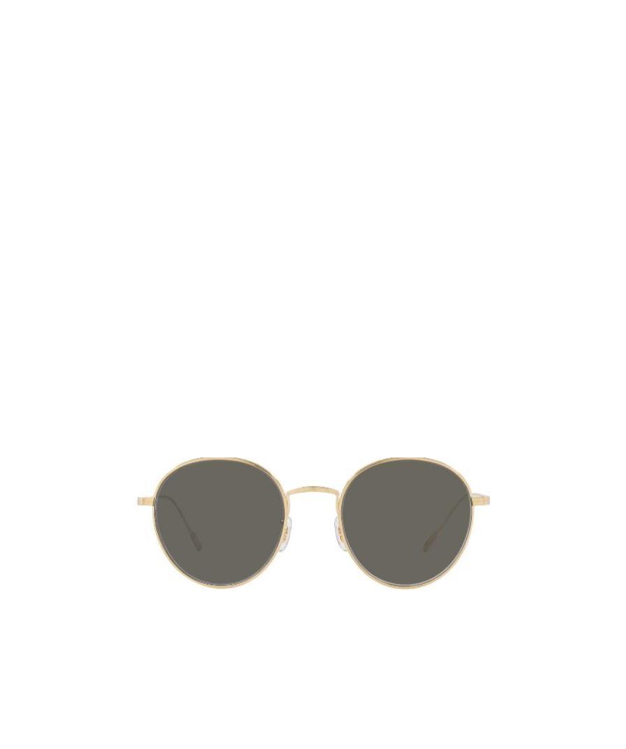 Oliver Peoples Micro-standard Round Sunglasses In Gray