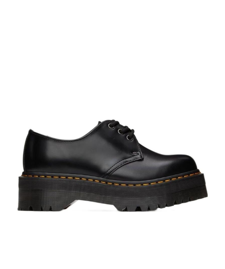 Dr. Martens Herren 1461 Quad Reclaimed Leder Plateaustiefel Schuhe In Black