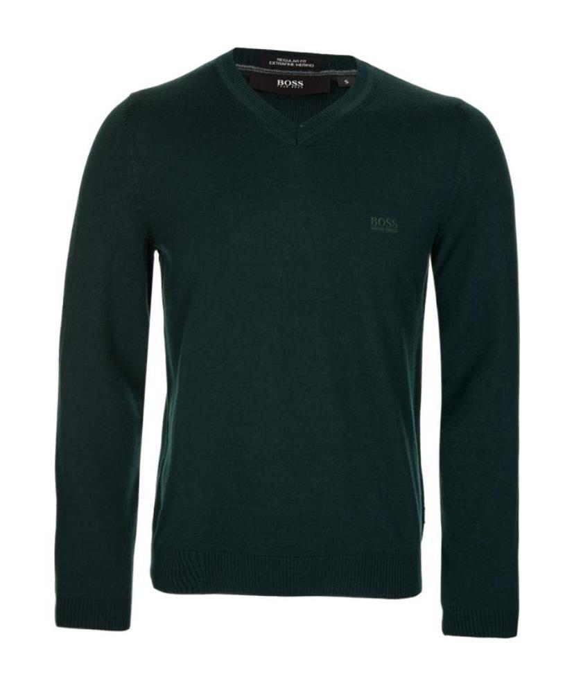 Hugo Boss V-collar T-shirt In Black
