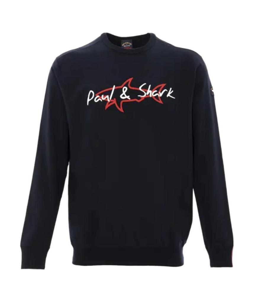 Paul & Shark Logo Sweater In Black