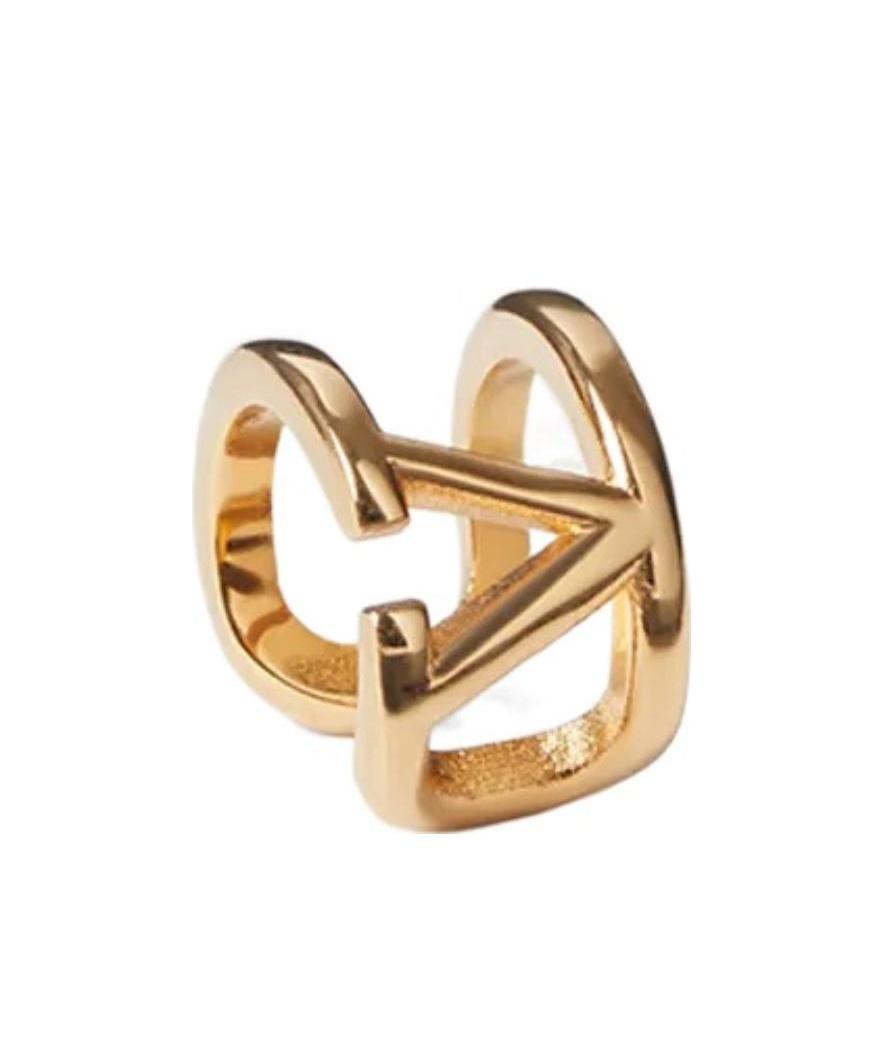 Valentino Vlogo Signature Ear Cuff In Yellow
