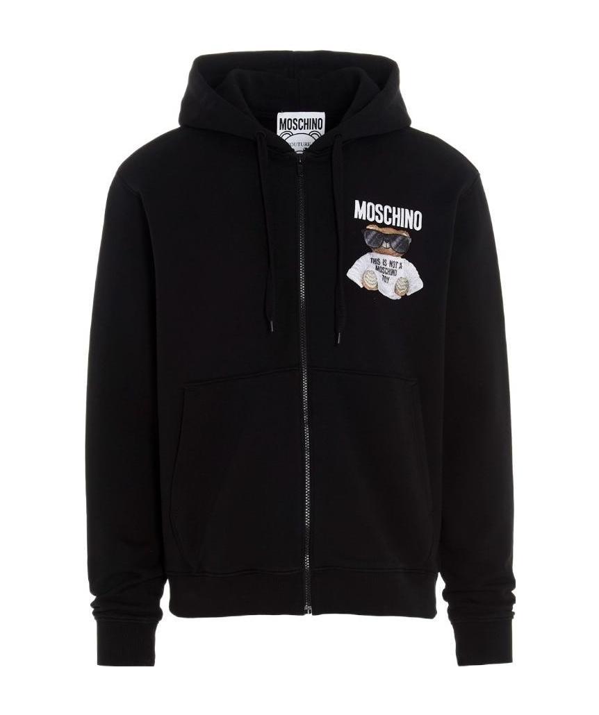 Moschino Graphic Print Sweatshirt In Black