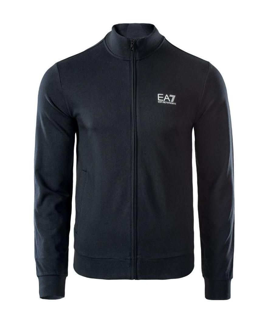 Ea7 Chest-logo Lightweight Jacket In Black