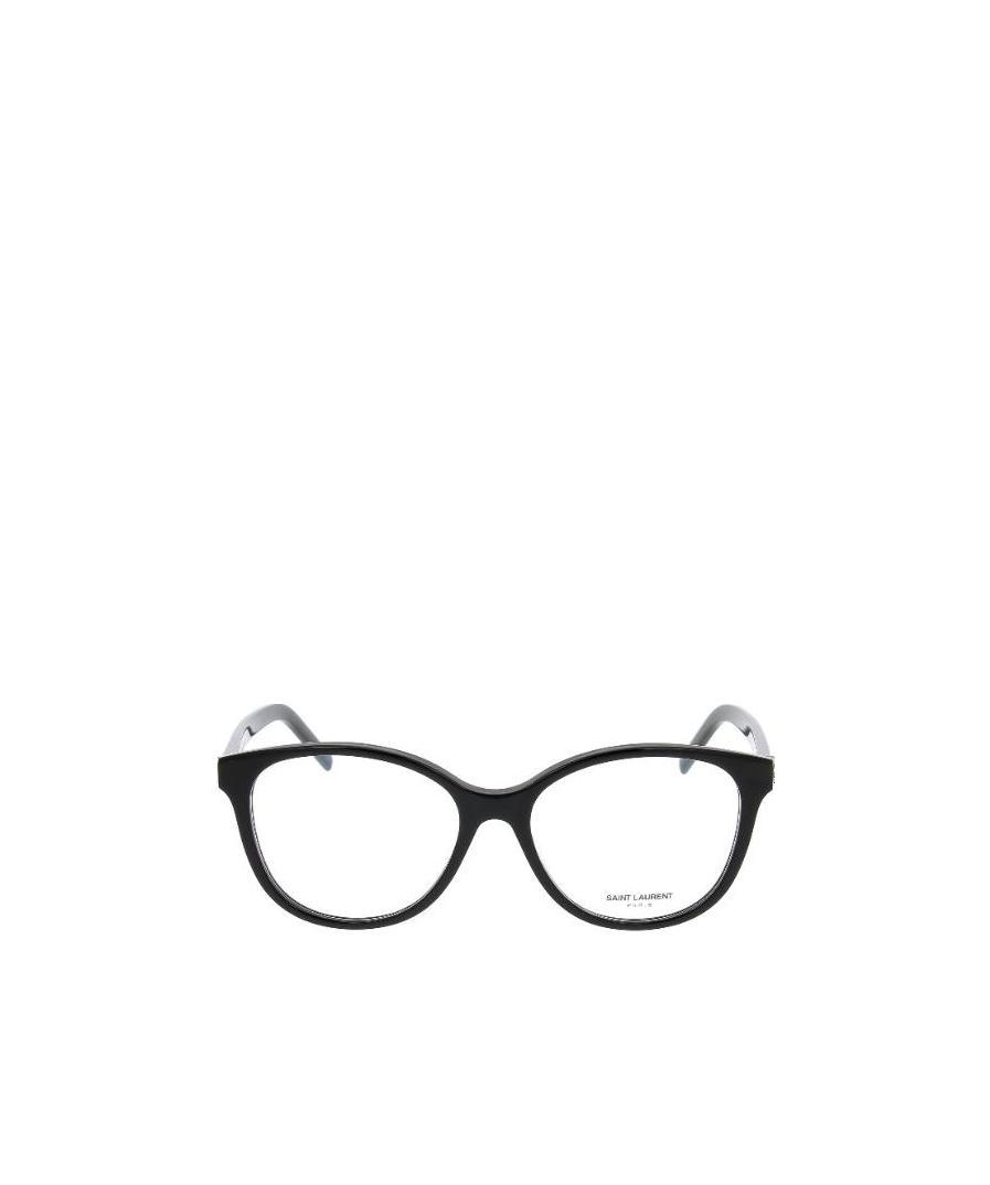 Saint Laurent Eyewear Square Frame Glasses In Black