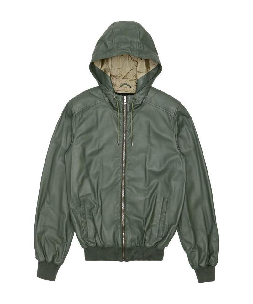 Gucci Hooded Casual Jacket In Green