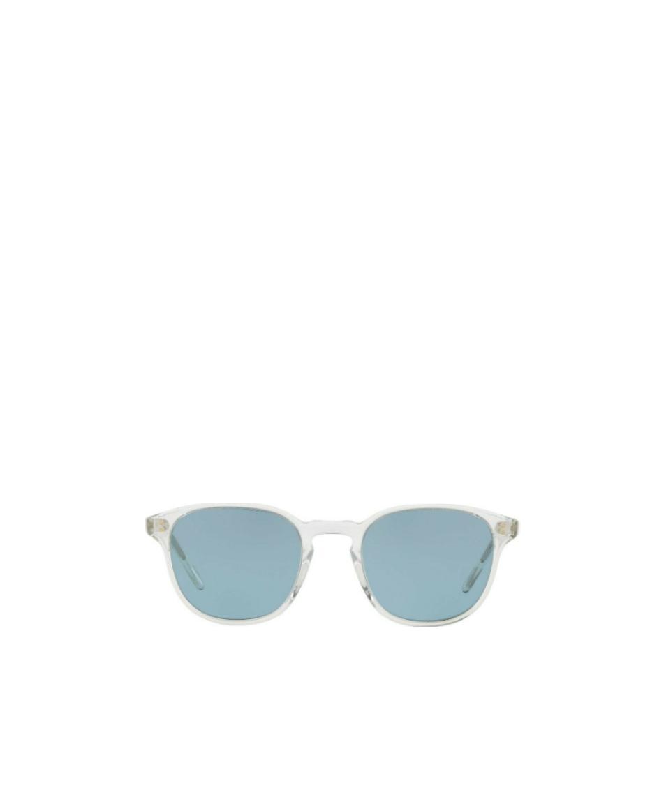 Oliver Peoples Geometrically Framed Sunglasses In Blue