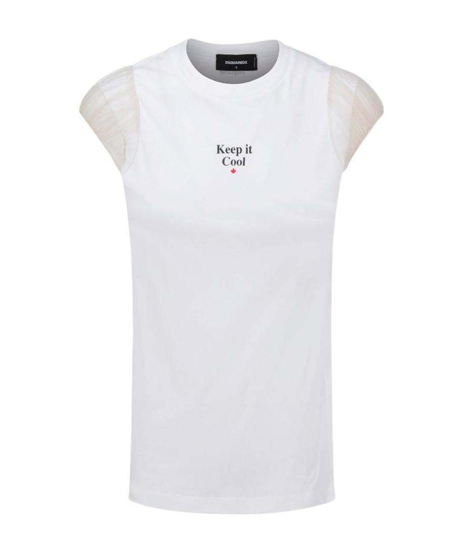 Dsquared2 Dsquared Women Logo Print T-shirt In White