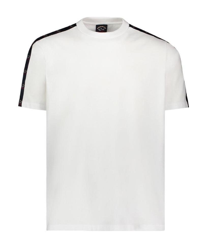 Paul & Shark T-shirt With Round Neck And Short Sleeves In White