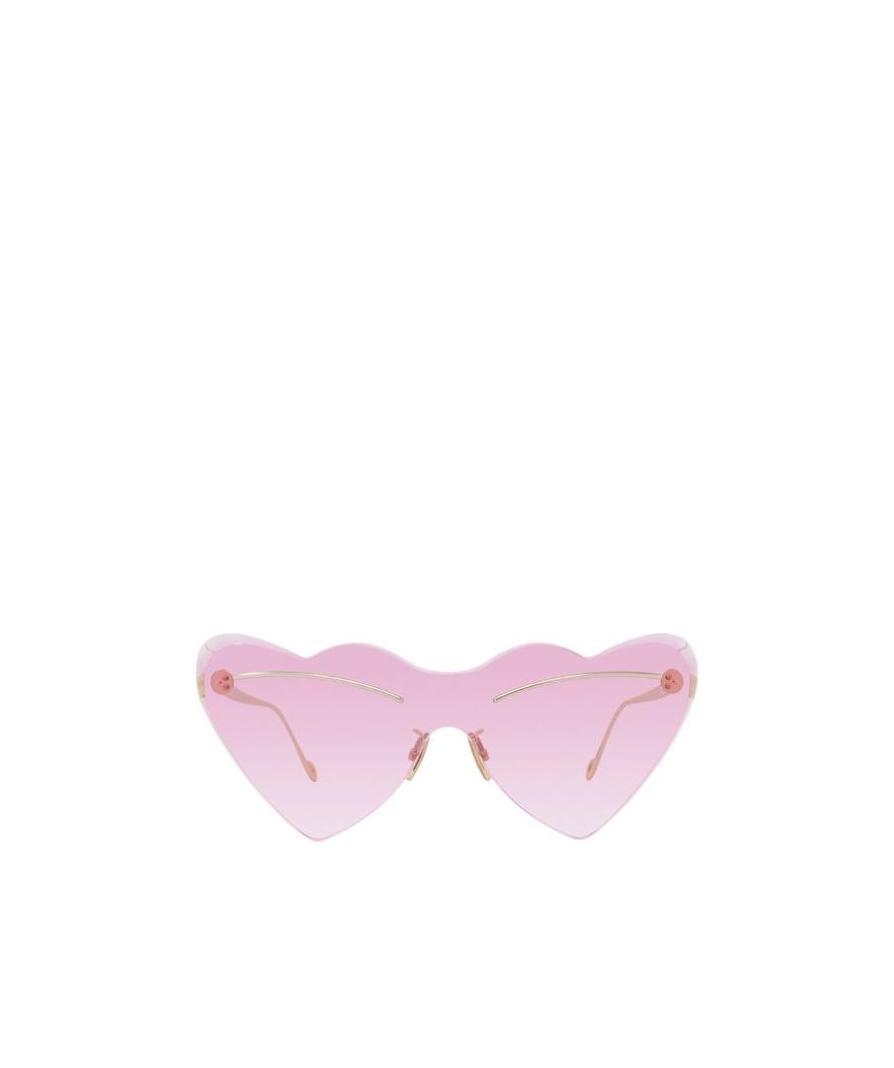 Loewe Heart Shaped Sunglasses In Pink