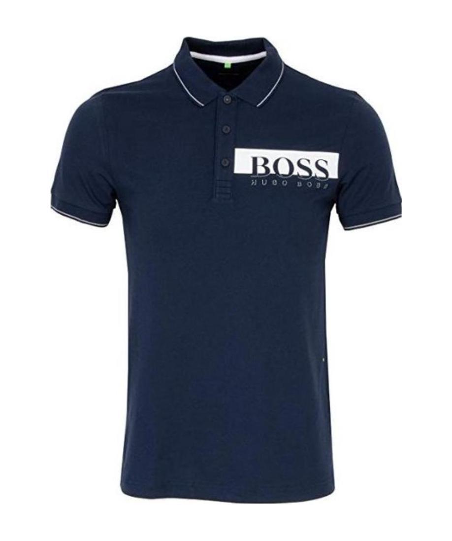 Hugo Boss Logo Polo Shirt In Black