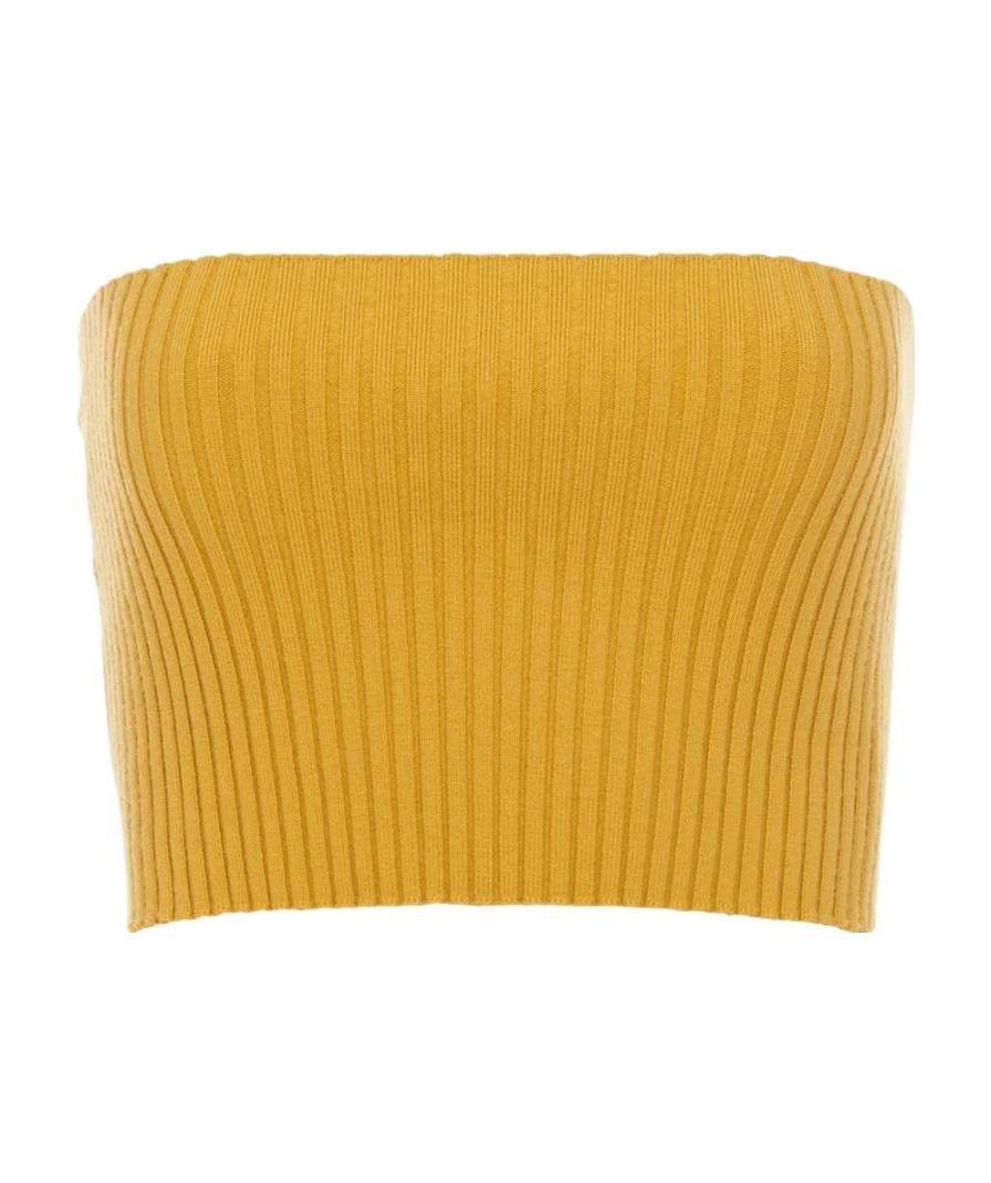 Chloé Ribbed-knit Bandeau Top