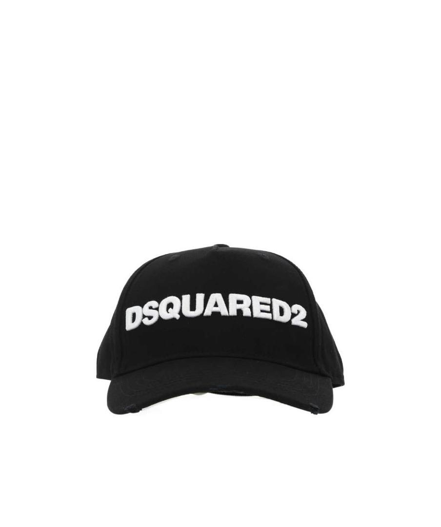 Dsquared2 Logo Embroidered Cap In Black