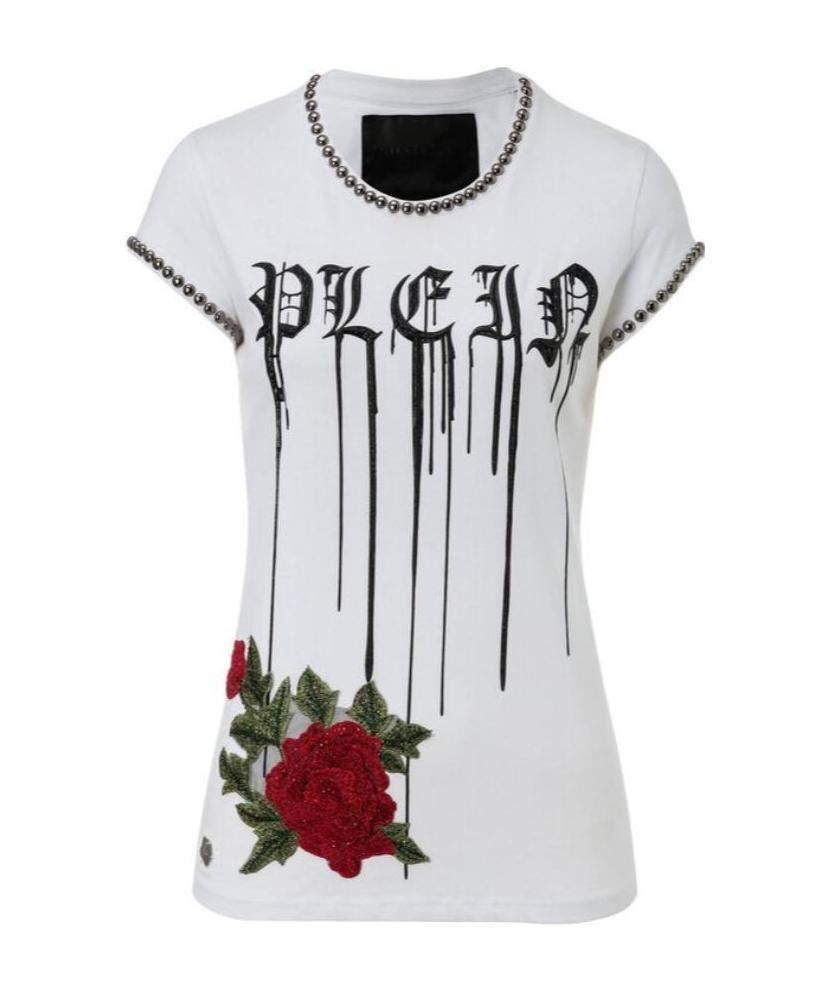 Philipp Plein Logo Details T-shirt In White
