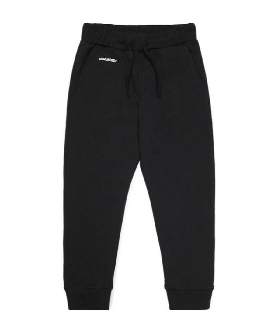 Shop Dsquared2 Teen Sport-print Track Pants In Black