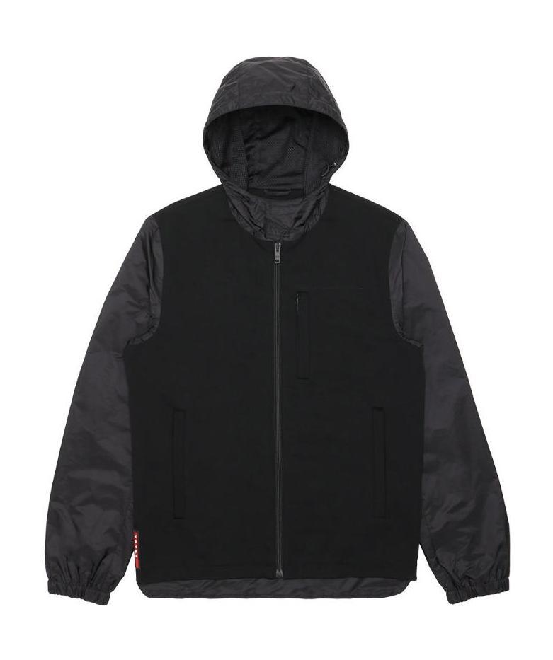 Prada Hooded Casual Jacket In Black
