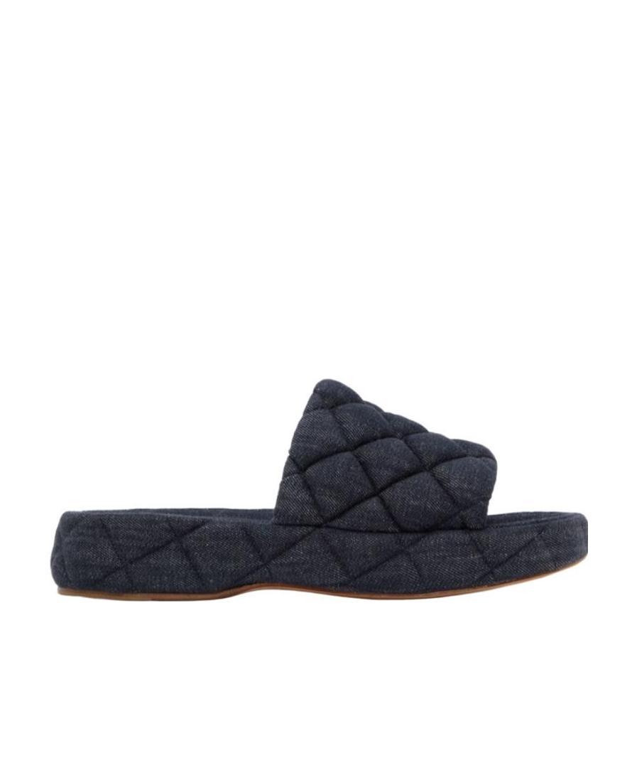 Bottega Veneta Quilted Flat Slippers In Black