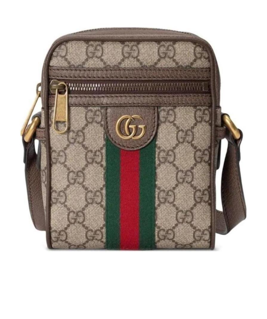 Gucci Ophidia Gg Stripe Shoulder Bag In Multicolor