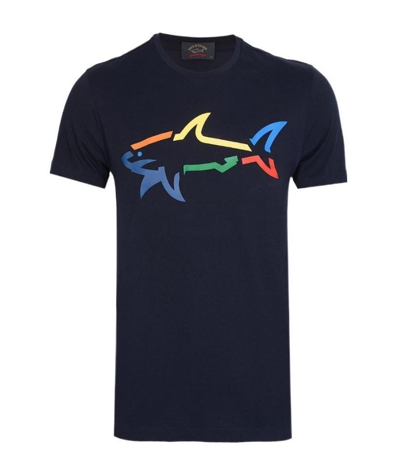 Paul & Shark Round-necked T-shirt In Black